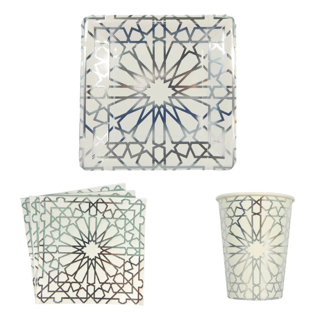 Gold & Black 'Eid Mubarak' Eid Tableware Set Salam Occasions