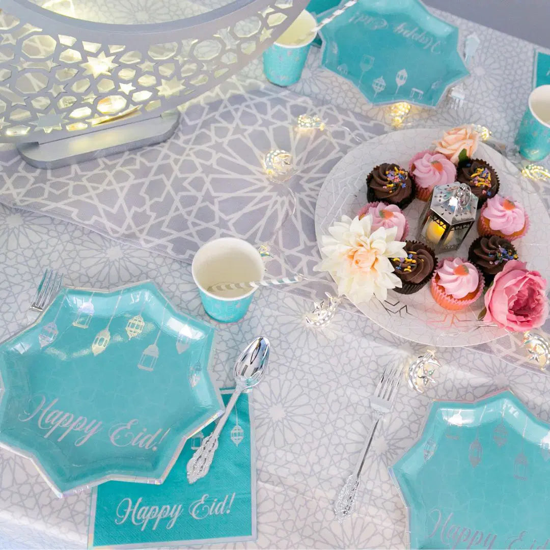 Gold & Black 'Eid Mubarak' Eid Tableware Set Salam Occasions