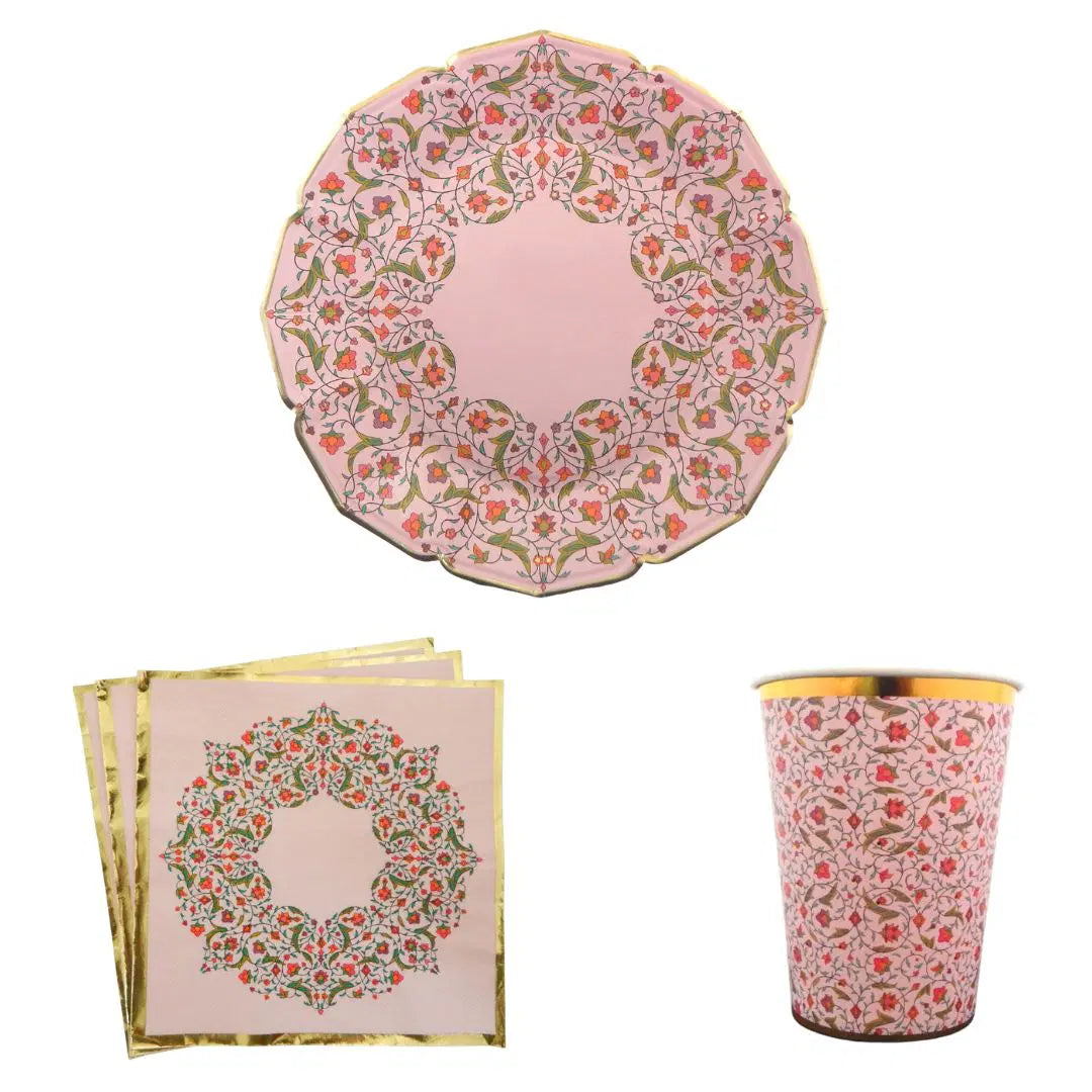 Gold & Black 'Eid Mubarak' Eid Tableware Set Salam Occasions