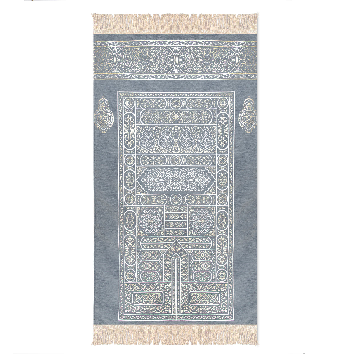 Luxury Padded Salah Prayer Mat - Kaaba Door - Grey – Salam Occasions