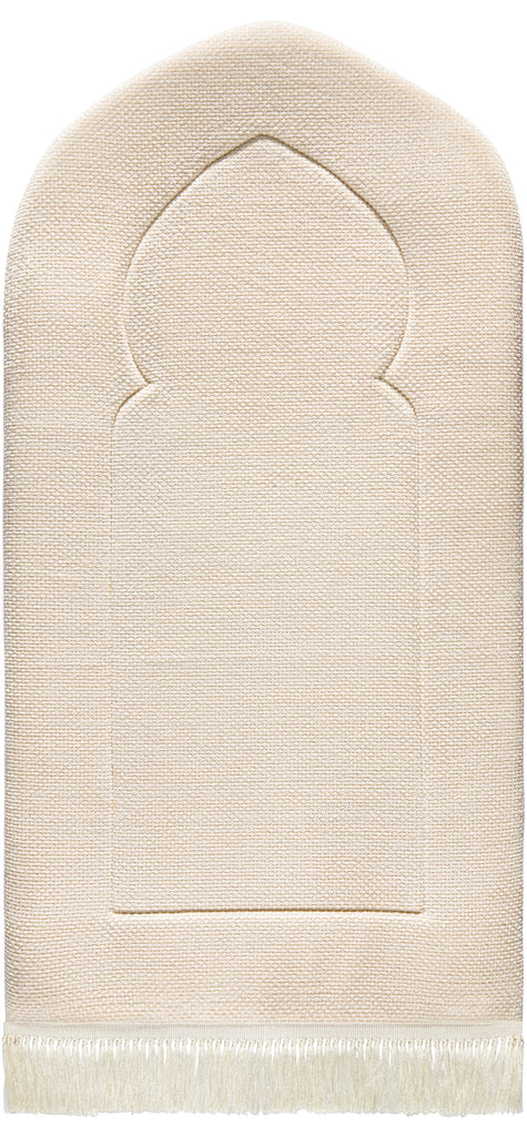 Sand Arched Plain Prayer Mat | Urban Rugs Co