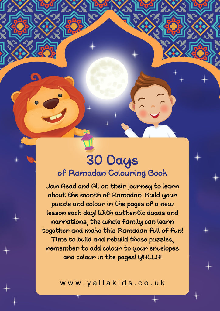 30 Days of Ramadan Colouring Book - Salam Occasions - Yalla Kids