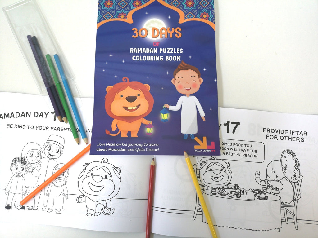 30 Days of Ramadan Colouring Book - Salam Occasions - Yalla Kids