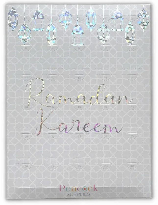 Ramadan Chocolate Countdown Calendar Grey Iridescent Salam Occasions ramadan-chocolate-countdown-calendar-grey-iridescent-salam-occasions