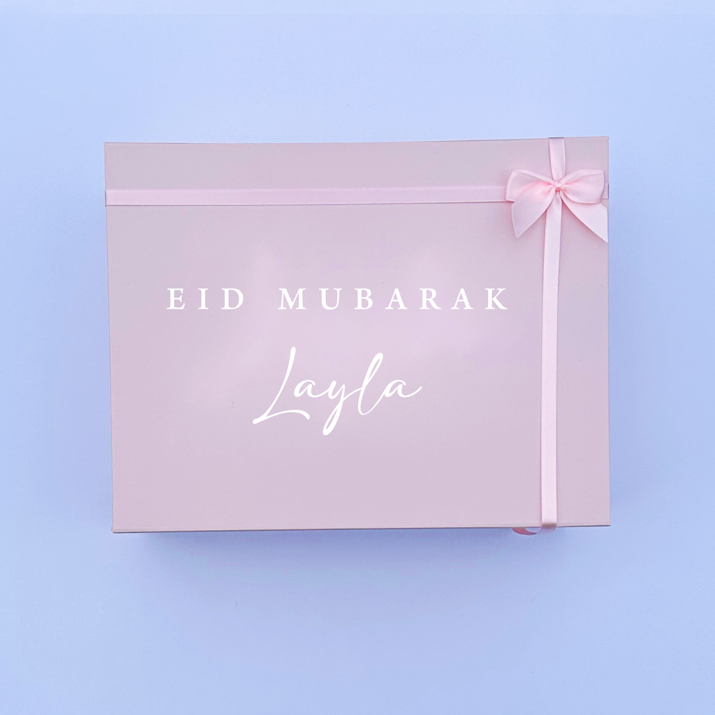 Luxury Magnetic Keepsake Gift Box - Eid Mubarak - Pink