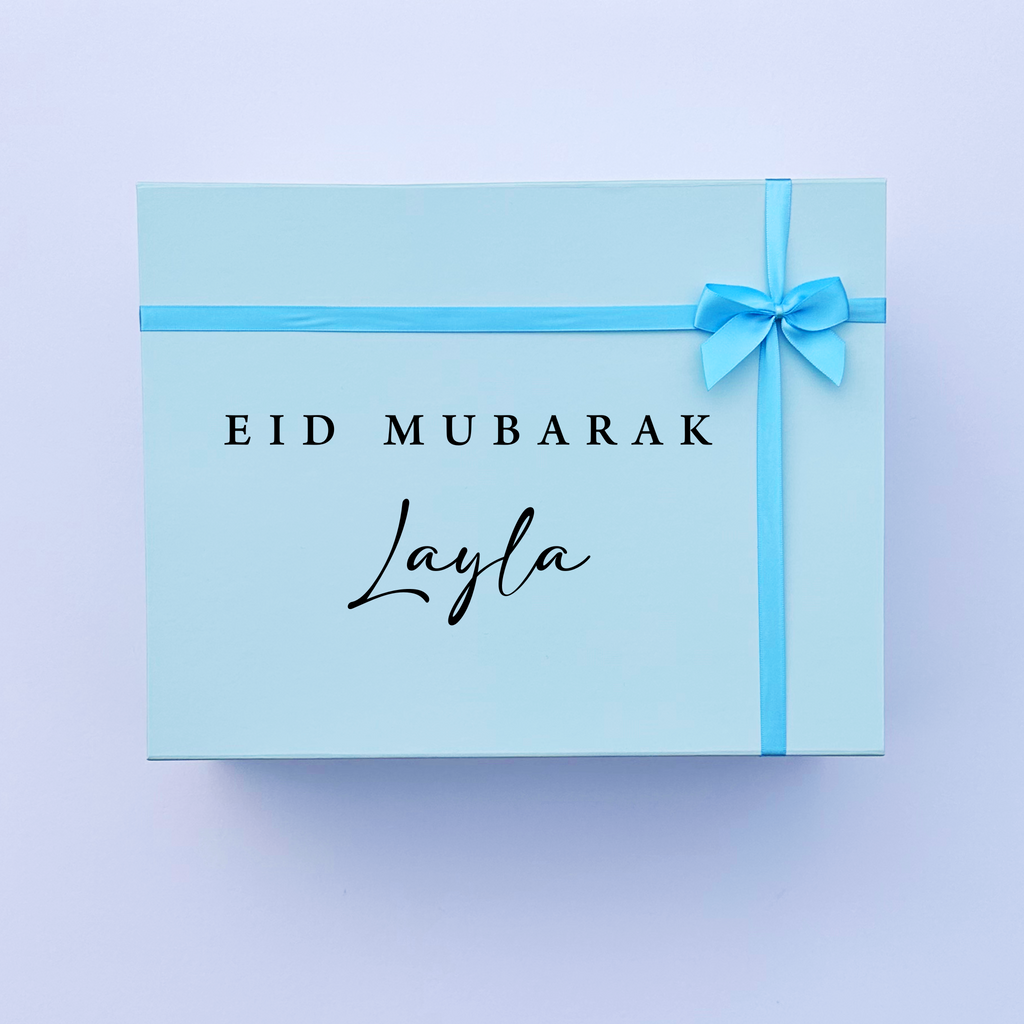 Luxury Magnetic Keepsake Gift Box - Eid Mubarak - Blue