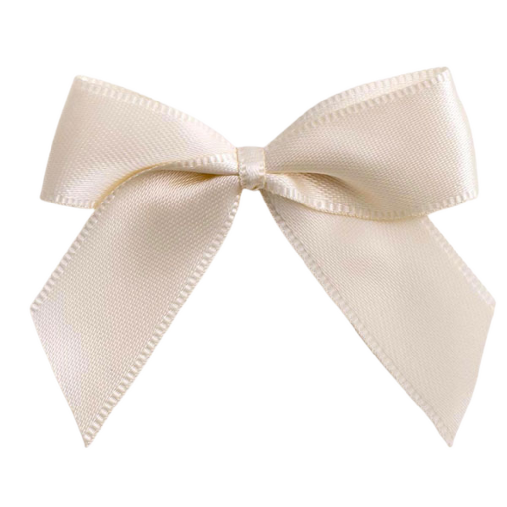 Luxury Satin Bow & Ribbon - Cream