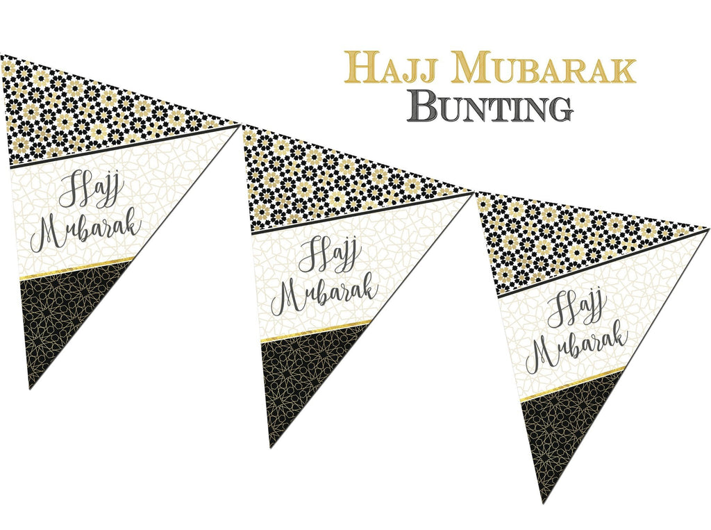 Hajj Mubarak Bunting - Zelige - Salam Occasions - Islamic Moments