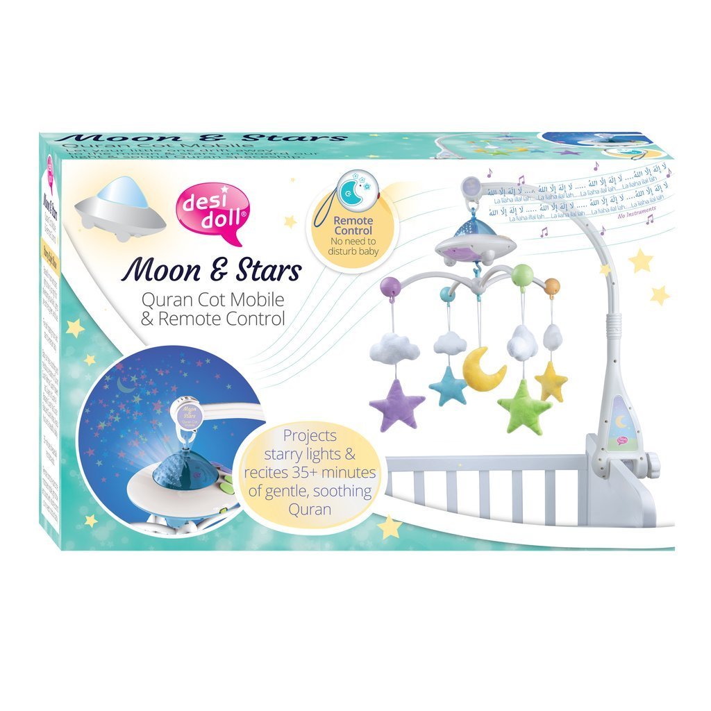 Moon and Star Quran Cot Mobile - Salam Occasions - Desi Doll Company